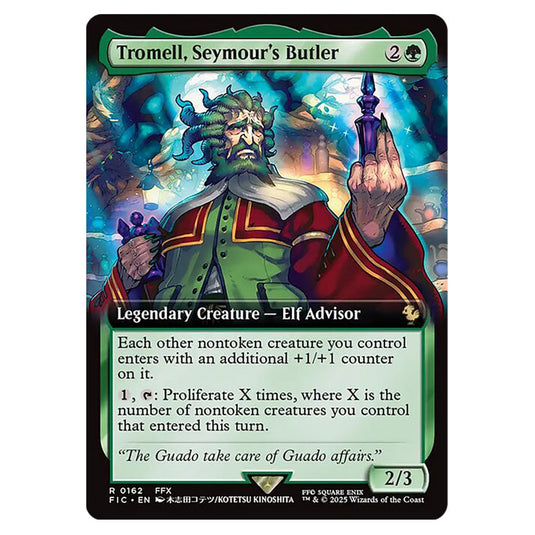 Tromell, Seymour's Butler 0162 card from the Magic The Gathering set Universes Beyond - Final Fantasy - Commander