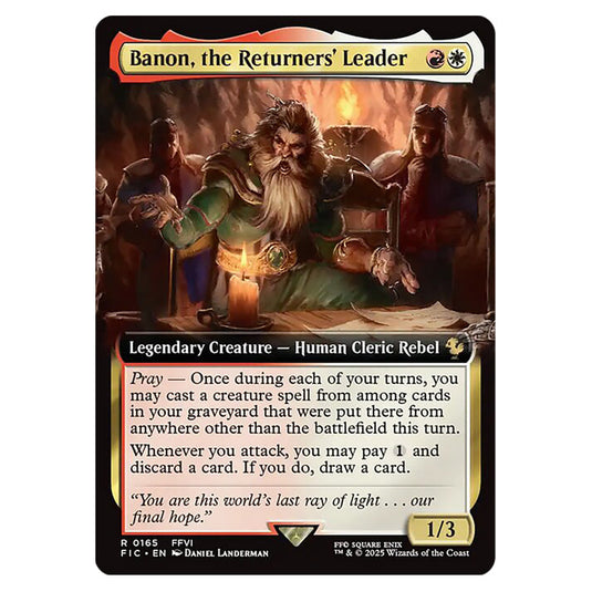 Banon, the Returners' Leader 0165 card from the Magic The Gathering set Universes Beyond - Final Fantasy - Commander