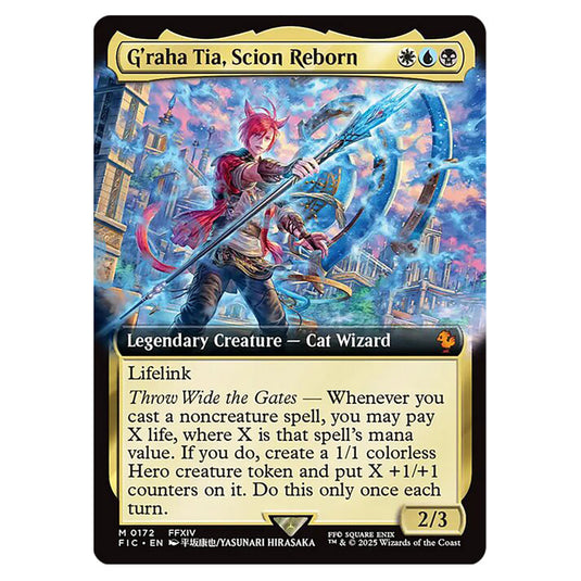 G'raha Tia, Scion Reborn 0172 card from the Magic The Gathering set Universes Beyond - Final Fantasy - Commander