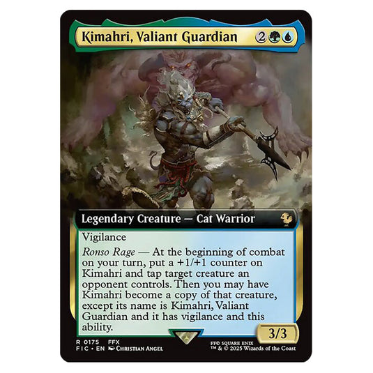Kimahri, Valiant Guardian 0175 card from the Magic The Gathering set Universes Beyond - Final Fantasy - Commander