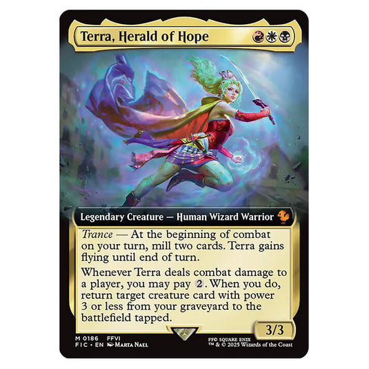 Terra, Herald of Hope 0186 card from the Magic The Gathering set Universes Beyond - Final Fantasy - Commander