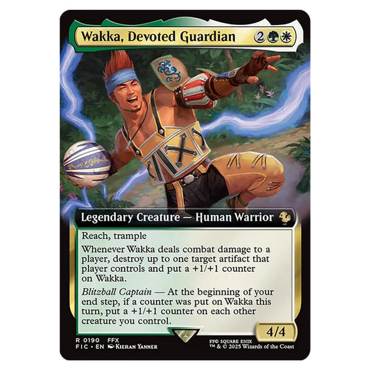 Wakka, Devoted Guardian 0190 card from the Magic The Gathering set Universes Beyond - Final Fantasy - Commander