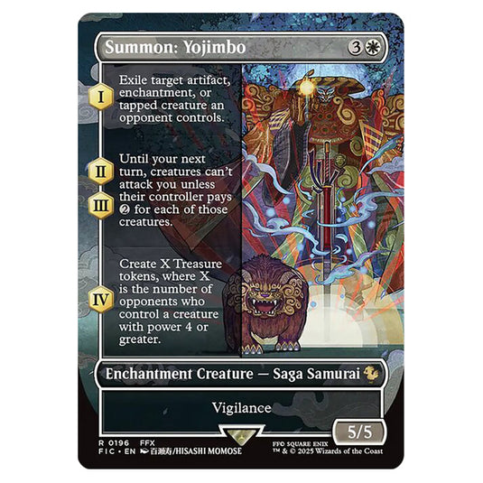 Summon: Yojimbo 0196 card from the Magic The Gathering set Universes Beyond - Final Fantasy - Commander