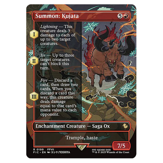 Summon: Kujata 0199 card from the Magic The Gathering set Universes Beyond - Final Fantasy - Commander