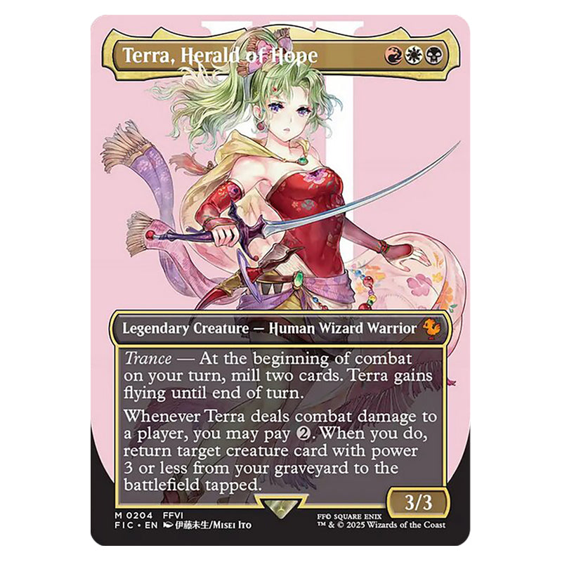 mtg terra card Magic The Gathering - Universes Beyond - Final Fantasy - Commander