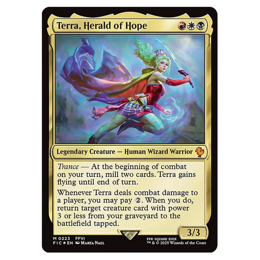 Terra, Herald of Hope 0223 card from the Magic The Gathering set Universes Beyond - Final Fantasy - Commander