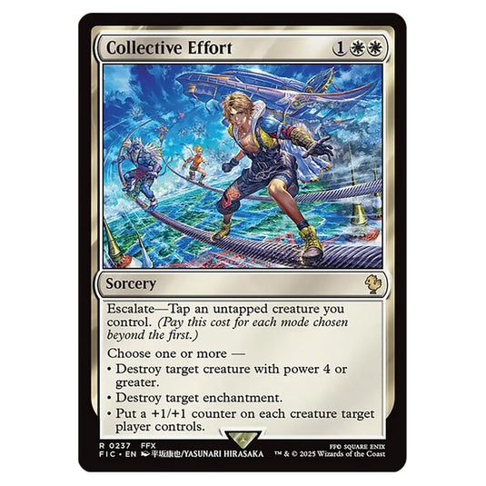 Collective Effort 0237 card from the Magic The Gathering set Universes Beyond - Final Fantasy - Commander