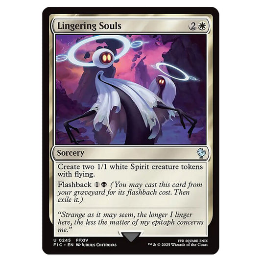 Lingering Souls 0245 card from the Magic The Gathering set Universes Beyond - Final Fantasy - Commander