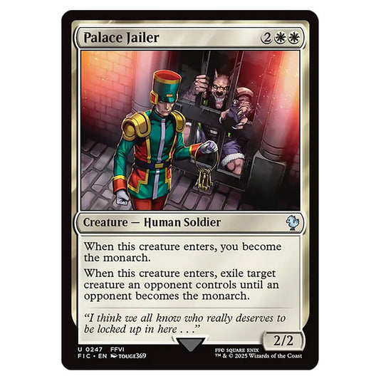 Palace Jailer 0247 card from the Magic The Gathering set Universes Beyond - Final Fantasy - Commander