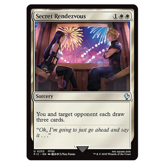 Secret Rendezvous 0253 card from the Magic The Gathering set Universes Beyond - Final Fantasy - Commander