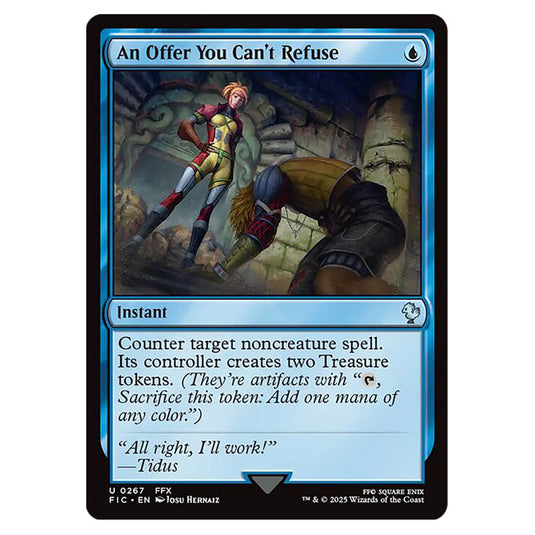 An Offer You Can't Refuse 0267 card from the Magic The Gathering set Universes Beyond - Final Fantasy - Commander