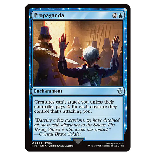 Propaganda 0268 card from the Magic The Gathering set Universes Beyond - Final Fantasy - Commander