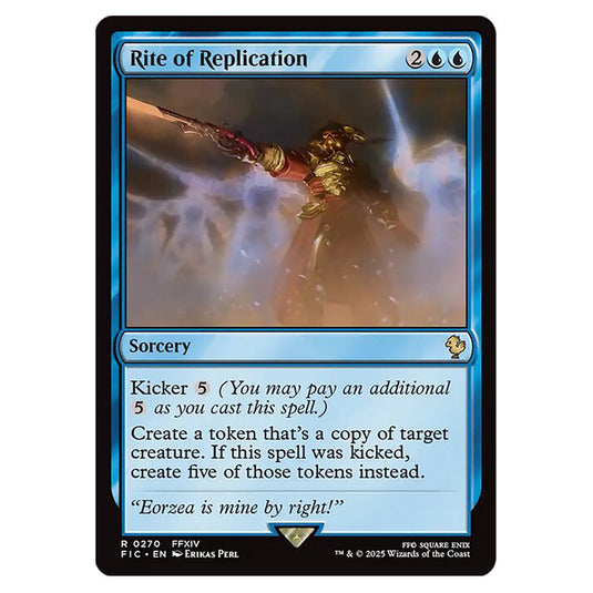 Rite of Replication 0270 card from the Magic The Gathering set Universes Beyond - Final Fantasy - Commander