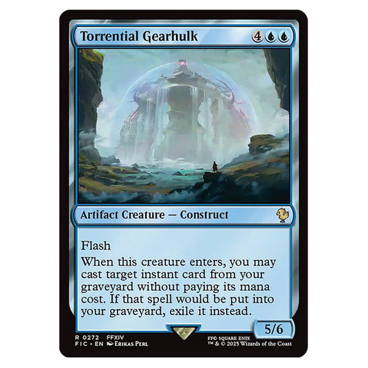 Torrential Gearhulk 0272 card from the Magic The Gathering set Universes Beyond - Final Fantasy - Commander