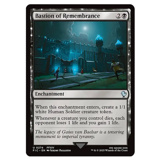 Bastion of Remembrance 0274 card from the Magic The Gathering set Universes Beyond - Final Fantasy - Commander