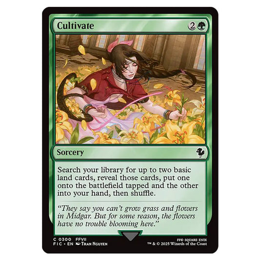 Cultivate 0300 card from the Magic The Gathering set Universes Beyond - Final Fantasy - Commander