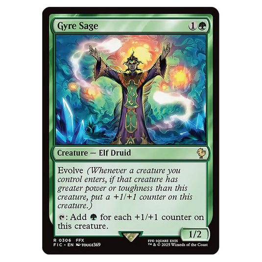 Gyre Sage 0306 card from the Magic The Gathering set Universes Beyond - Final Fantasy - Commander