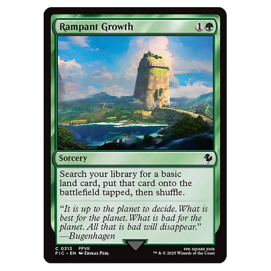 Rampant Growth 0313 card from the Magic The Gathering set Universes Beyond - Final Fantasy - Commander