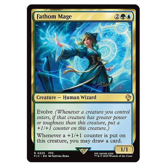 Fathom Mage 0325 card from the Magic The Gathering set Universes Beyond - Final Fantasy - Commander