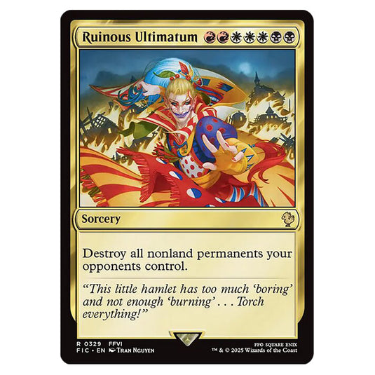 Ruinous Ultimatum 0329 card from the Magic The Gathering set Universes Beyond - Final Fantasy - Commander