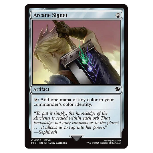 Arcane Signet 0333 card from the Magic The Gathering set Universes Beyond - Final Fantasy - Commander