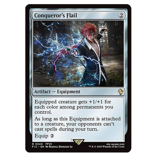 Conqueror's Flail 0340 card from the Magic The Gathering set Universes Beyond - Final Fantasy - Commander