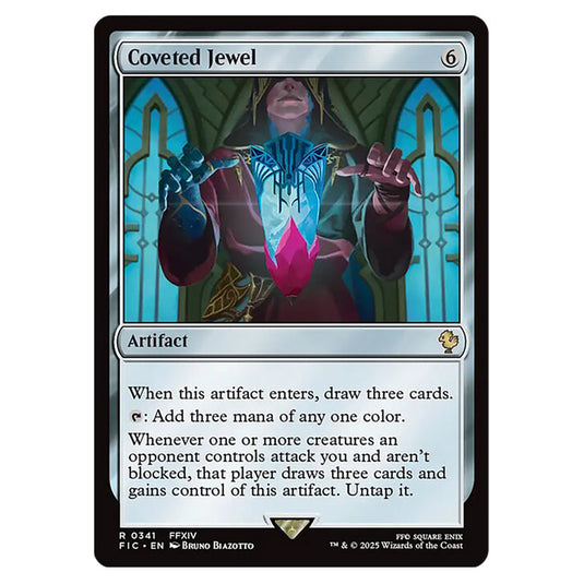 Coveted Jewel 0341 card from the Magic The Gathering set Universes Beyond - Final Fantasy - Commander