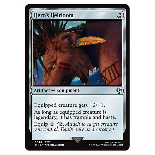 Hero's Heirloom 0346 card from the Magic The Gathering set Universes Beyond - Final Fantasy - Commander