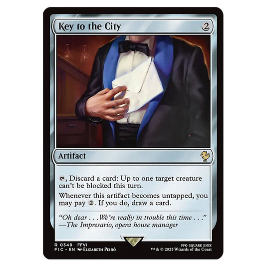 Key to the City 0348 card from the Magic The Gathering set Universes Beyond - Final Fantasy - Commander