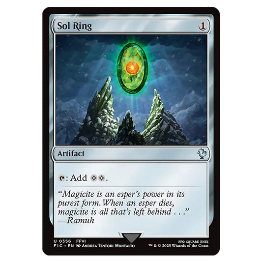 Sol Ring 0356 card from the Magic The Gathering set Universes Beyond - Final Fantasy - Commander
