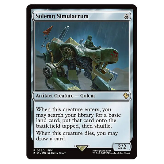 Solemn Simulacrum 0360 card from the Magic The Gathering set Universes Beyond - Final Fantasy - Commander