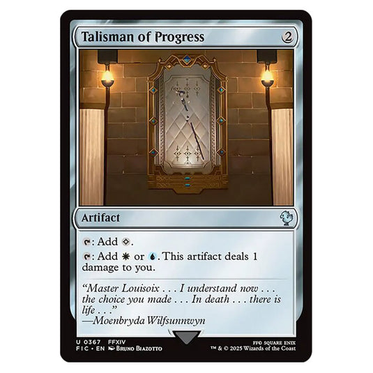Talisman of Progress 0367 card from the Magic The Gathering set Universes Beyond - Final Fantasy - Commander