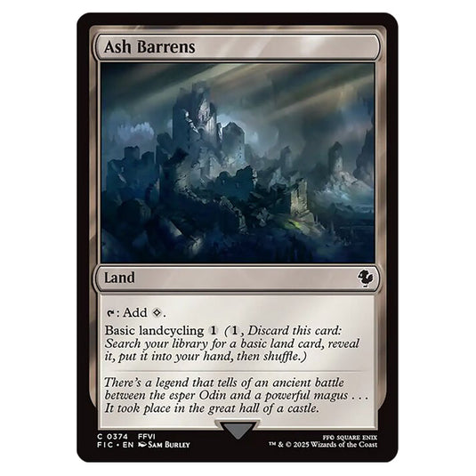 Ash Barrens 0374 card from the Magic The Gathering set Universes Beyond - Final Fantasy - Commander