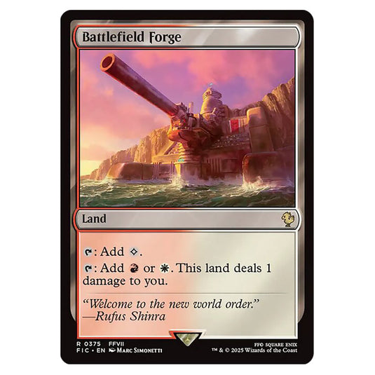 Battlefield Forge 0375 card from the Magic The Gathering set Universes Beyond - Final Fantasy - Commander