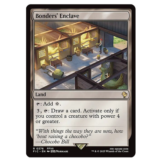 Bonders' Enclave 0376 card from the Magic The Gathering set Universes Beyond - Final Fantasy - Commander