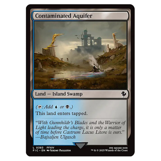 Contaminated Aquifer 0383 card from the Magic The Gathering set Universes Beyond - Final Fantasy - Commander