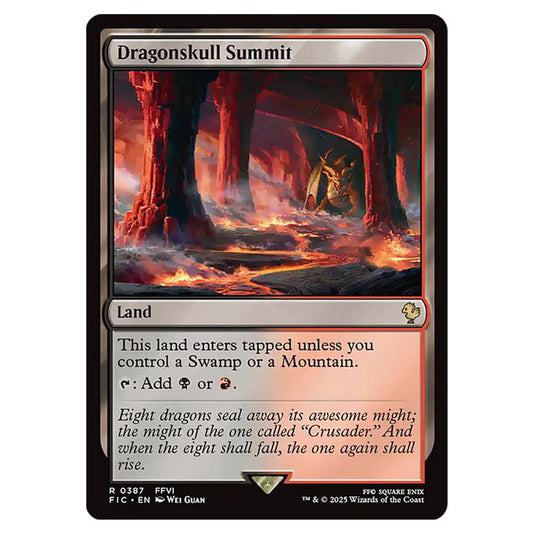 Dragonskull Summit 0387 card from the Magic The Gathering set Universes Beyond - Final Fantasy - Commander