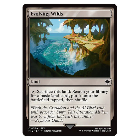 Evolving Wilds 0389 card from the Magic The Gathering set Universes Beyond - Final Fantasy - Commander