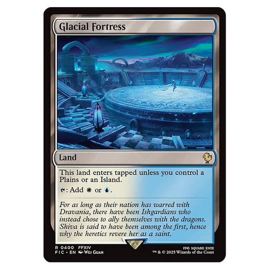 Glacial Fortress 0400 card from the Magic The Gathering set Universes Beyond - Final Fantasy - Commander