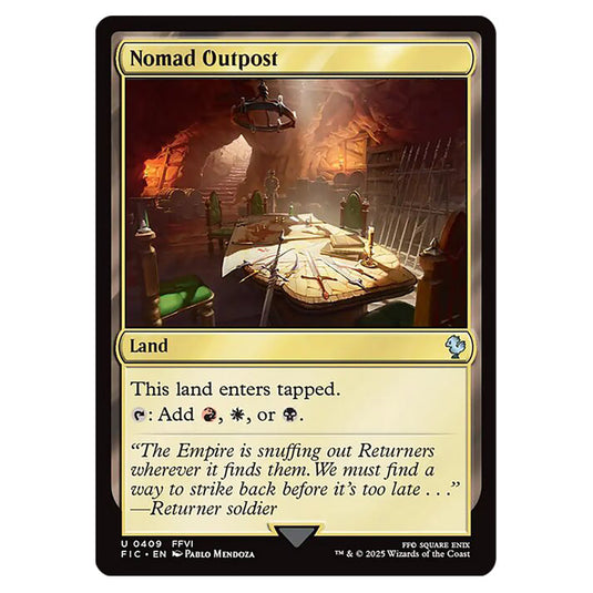 Nomad Outpost 0409 card from the Magic The Gathering set Universes Beyond - Final Fantasy - Commander