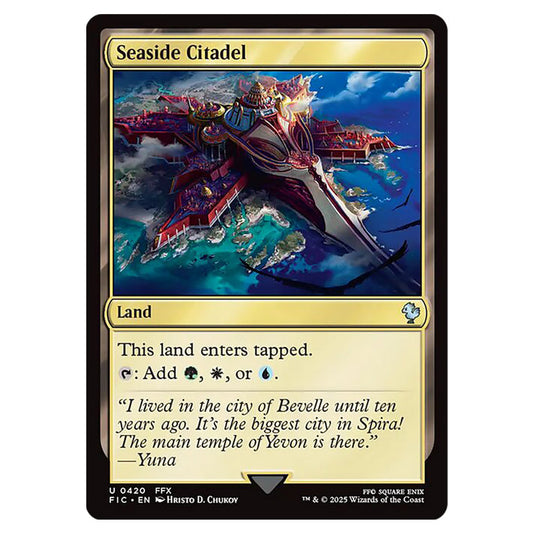 Seaside Citadel 0420 card from the Magic The Gathering set Universes Beyond - Final Fantasy - Commander