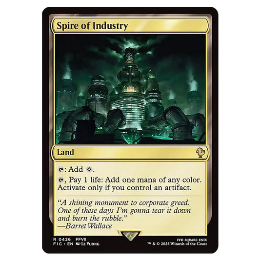 Spire of Industry 0426 card from the Magic The Gathering set Universes Beyond - Final Fantasy - Commander