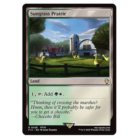 Sungrass Prairie 0428 card from the Magic The Gathering set Universes Beyond - Final Fantasy - Commander