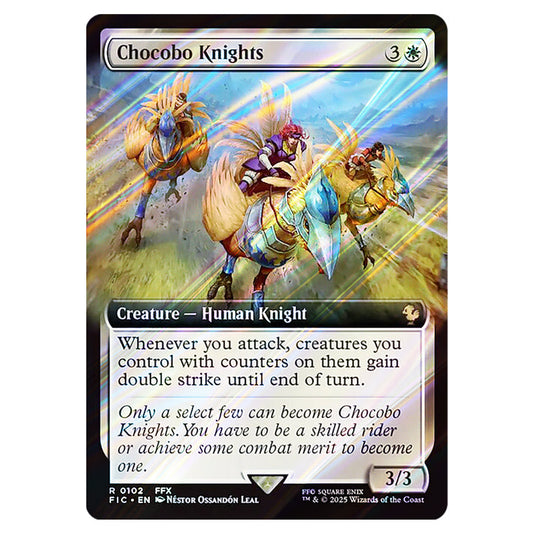 Chocobo Knights 0102 card from the Magic The Gathering set Universes Beyond - Final Fantasy - Commander