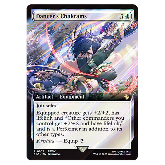 Dancer's Chakrams 0105 card from the Magic The Gathering set Universes Beyond - Final Fantasy - Commander