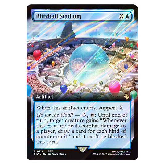 Blitzball Stadium 0111 card from the Magic The Gathering set Universes Beyond - Final Fantasy - Commander
