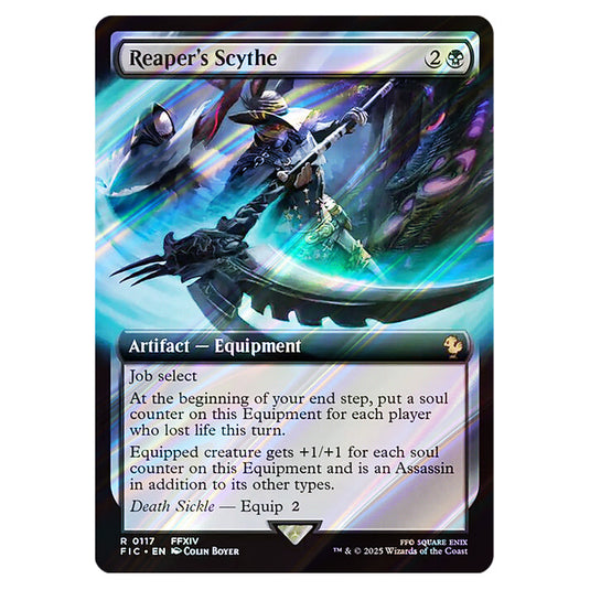 Reaper's Scythe 0117 card from the Magic The Gathering set Universes Beyond - Final Fantasy - Commander