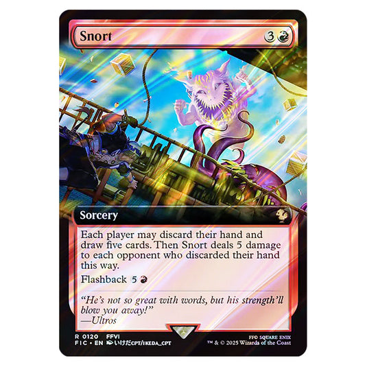 Snort 0120 card from the Magic The Gathering set Universes Beyond - Final Fantasy - Commander