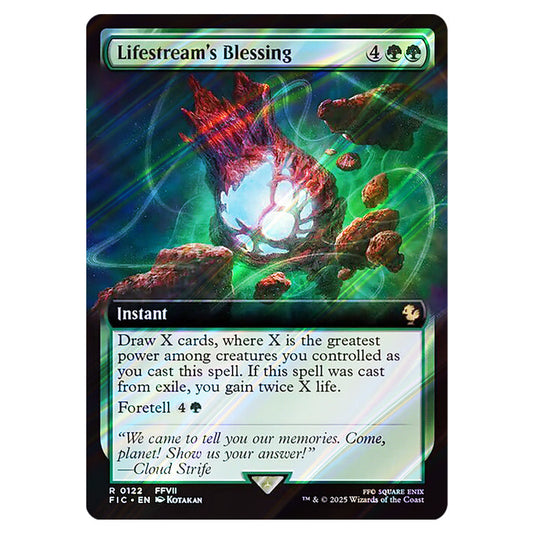 Lifestream's Blessing 0122 card from the Magic The Gathering set Universes Beyond - Final Fantasy - Commander