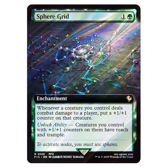 Sphere Grid 0123 card from the Magic The Gathering set Universes Beyond - Final Fantasy - Commander